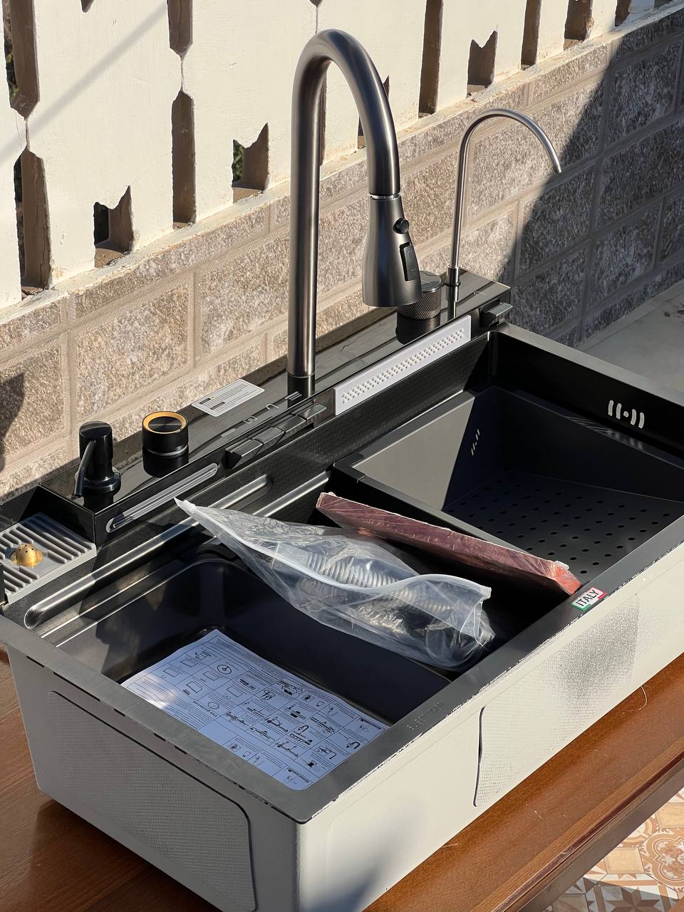 Evier de cuisine 05 bouttons SWISS INOX®