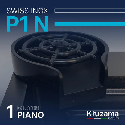 Evier P1 Noir "75/46cm" - Swiss INOX 🇮🇹