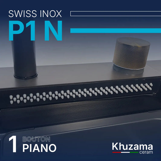 Evier P1 Noir "75/46cm" - Swiss INOX 🇮🇹