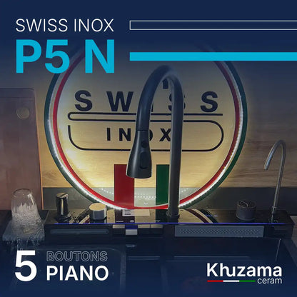 PIANO 5 Bottons"75/46cm" - Swiss INOX 🇮🇹