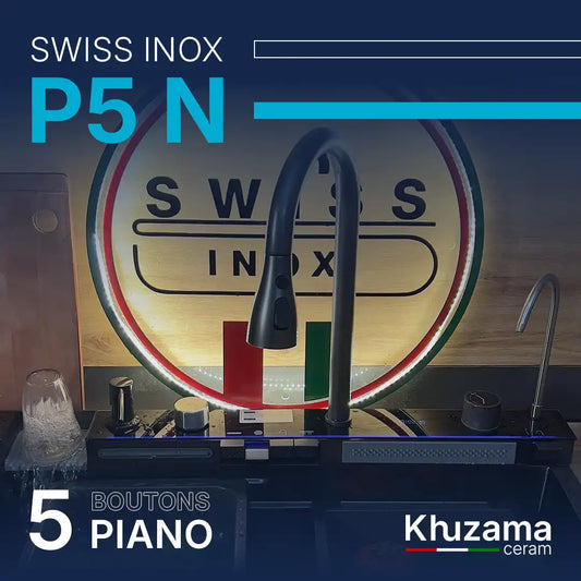 PIANO 5 Bottons"75/46cm" - Swiss INOX 🇮🇹