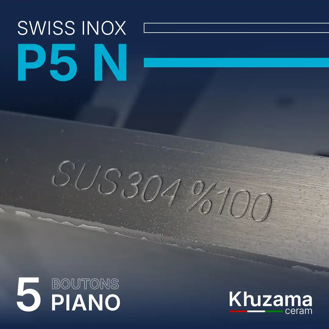 PIANO 5 Bottons"75/46cm" - Swiss INOX 🇮🇹