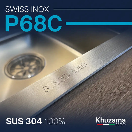 Evier P68C "68/46cm" - Suiss inox 🇮🇹