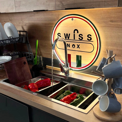 Evier P82 Chrome 32 pouces!! - Swiss INOX 🇮🇹