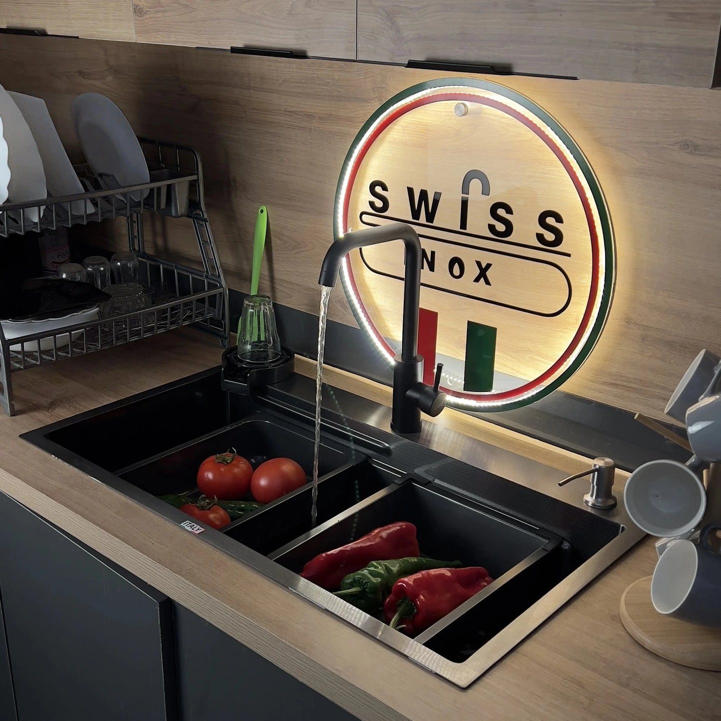 Evier P82 Noir 32 pouces!! - Swiss INOX 🇮🇹