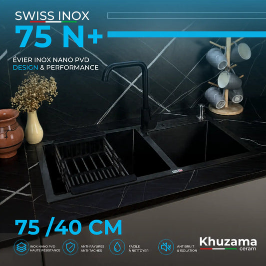 Evier Suiss Inox 75N+/ NA75N+ Double Bag