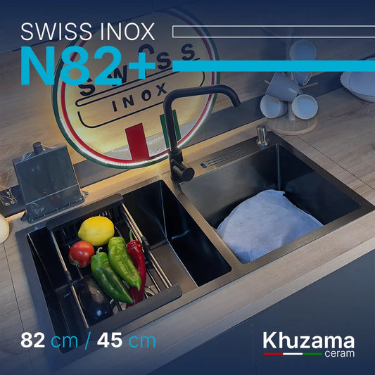 Evier Suiss Inox 82N+ Deux Bag 82/45 CM