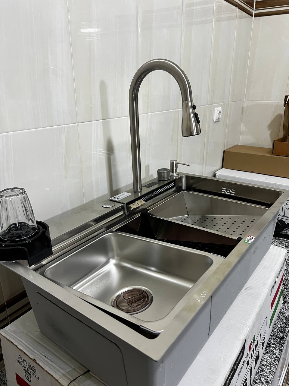 Evier de cuisine 02 bouttons SWISS INOX®